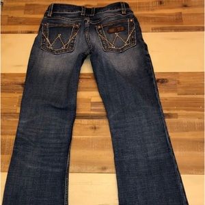 Wrangler Low Rise Bootcut Stretch Denim Jeans
